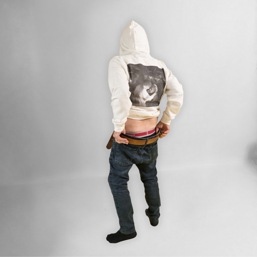 Ivano - Felpa con zip "Viva l'amore"