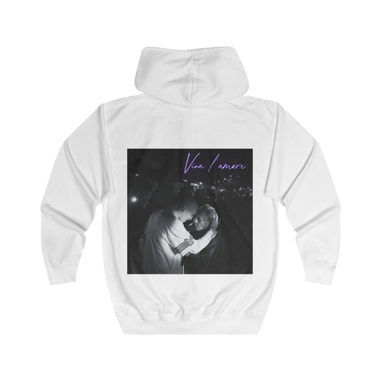 Ivano - Felpa con zip "Viva l'amore"