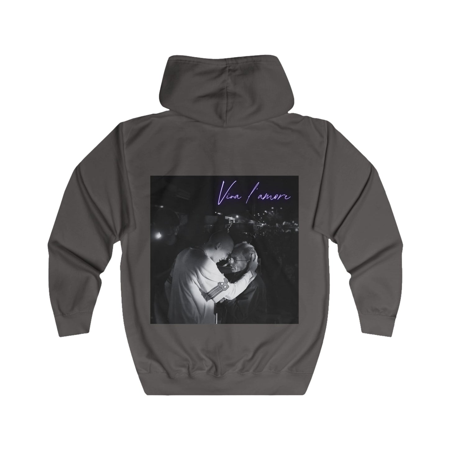 Ivano - Felpa con zip "Viva l'amore"