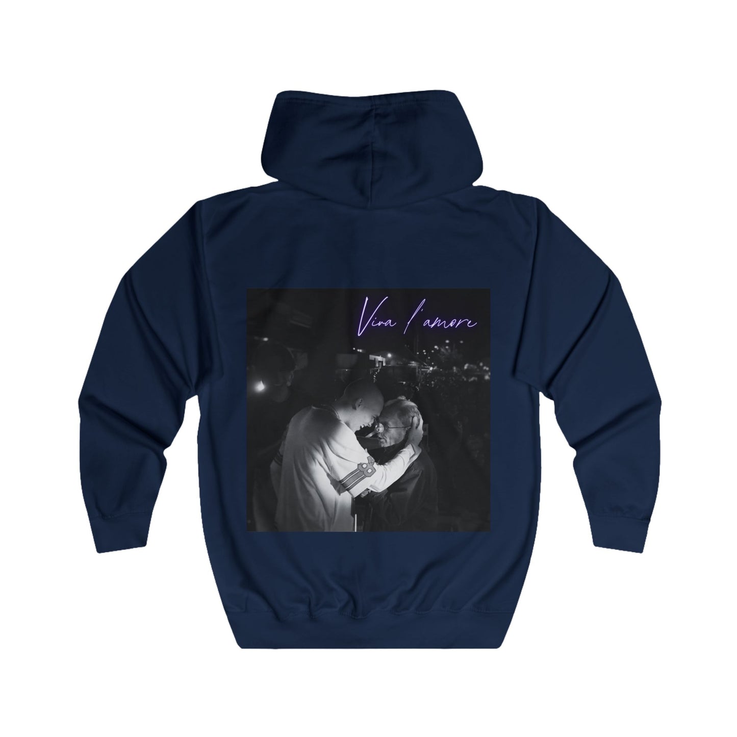 Ivano - Felpa con zip "Viva l'amore"