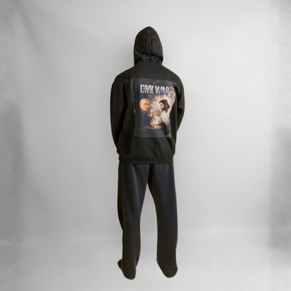 Ivano - Felpa con zip "Civil War"