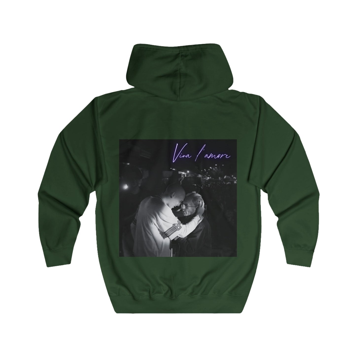 Ivano - Felpa con zip "Viva l'amore"