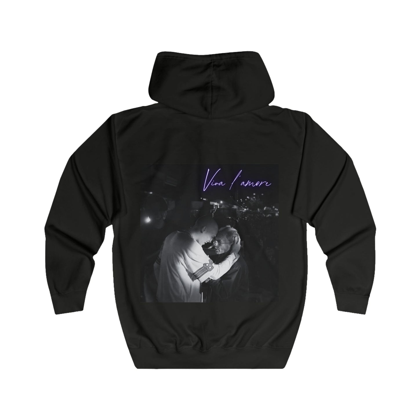 Ivano - Felpa con zip "Viva l'amore"