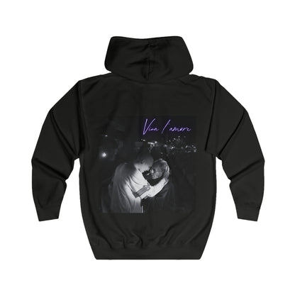 Ivano - Felpa con zip "Viva l'amore"