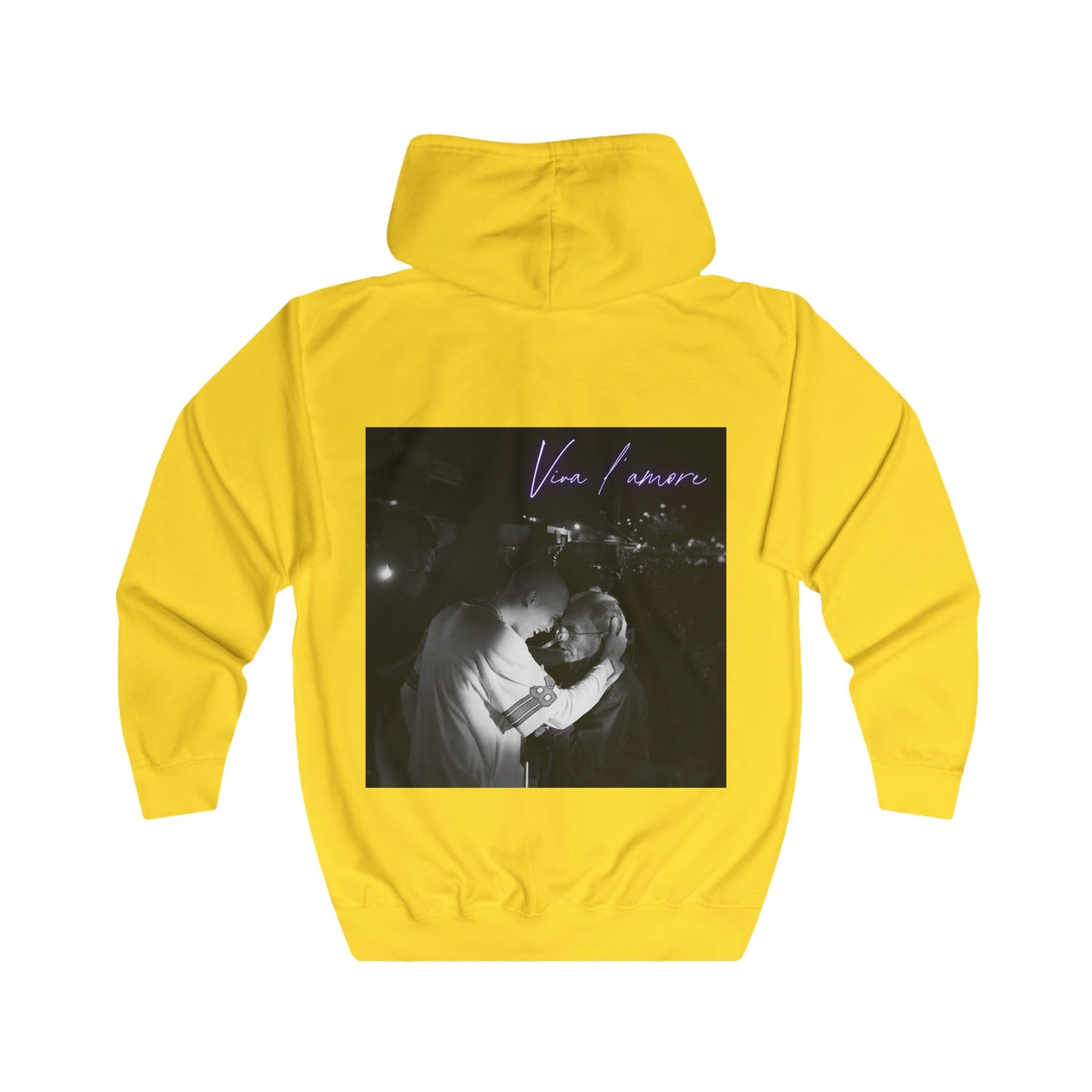 Ivano - Felpa con zip "Viva l'amore"